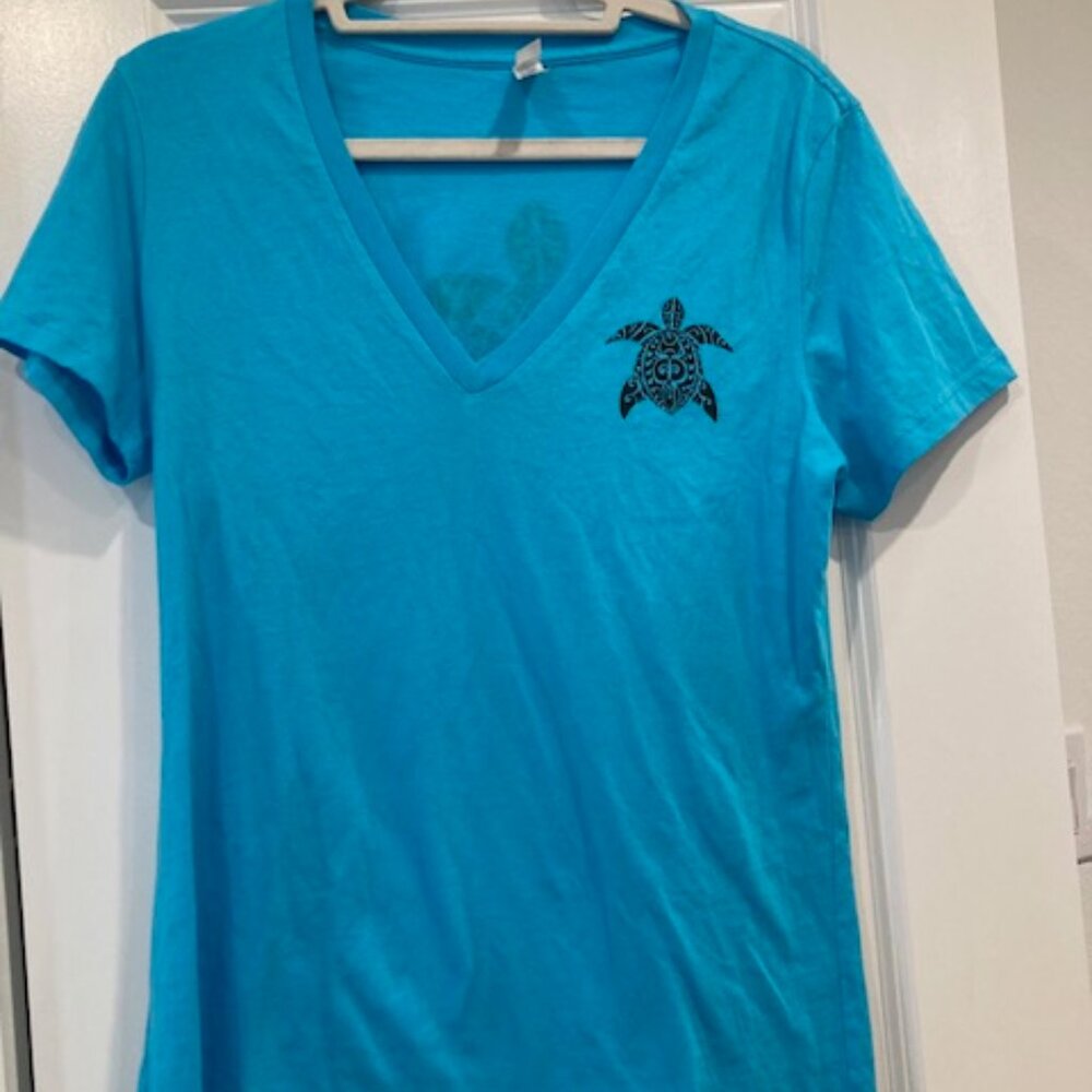 Aqua short sleeve t-shirt